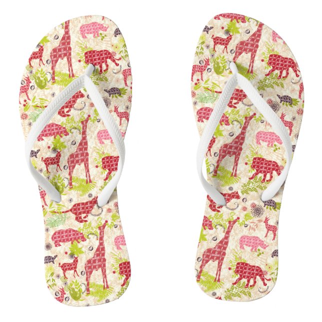 Dschungelparadies Flip Flops (Fußbett)