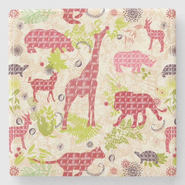 Dschungelparadies Steinuntersetzer (Vorderseite)