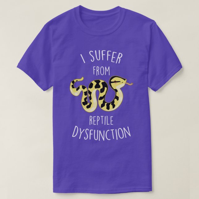 Dschungelpython Reptile Dysfunktion T-Shirt (Design vorne)