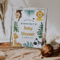 Dschungelsafari Babydusche Begrüßungszeichen