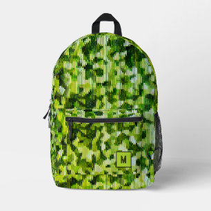 Dschungelschlange digitale Camouflage futuristisch Bedruckter Rucksack