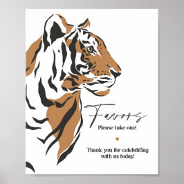 Dschungelsiberischer Tiger-Gastgeschenk Poster
