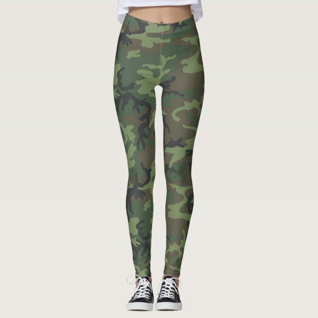 Dschungeltarnung Leggings (Vorderseite)