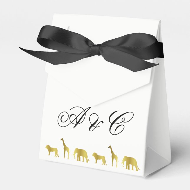 Dschungeltiere Gastgeschenk-Taschen Geschenkschachtel (Vorderseite)
