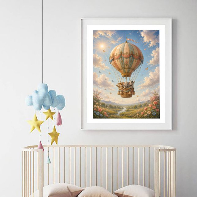 Dschungeltiere Heißluftballon Poster (Von Creator hochgeladen)