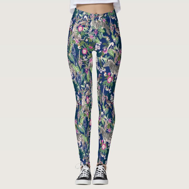 Dschungeltiere Leggings (Vorderseite)