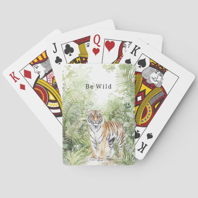 Dschungeltiger Spielkarten (Rückseite)