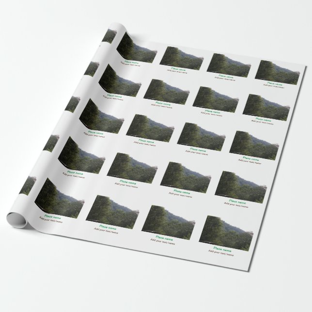 Dschungelwald Maultierweg Platz Geschenkpapier (Ungerollt)