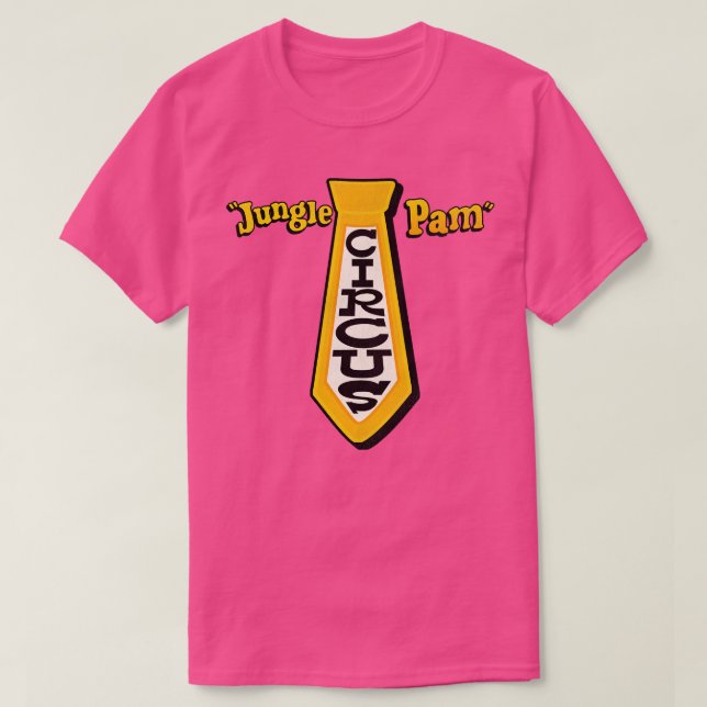 Dschungle Pam Circus Retro 70er Drag Racing Symbol T-Shirt (Design vorne)
