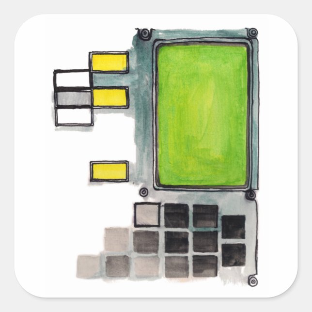 DSKY Apollo Guidance Computer Sticker (Vorderseite)