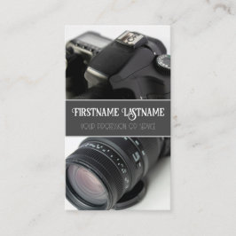 DSLR-Kameraobjektiv für Fotografen Videographen Visitenkarte