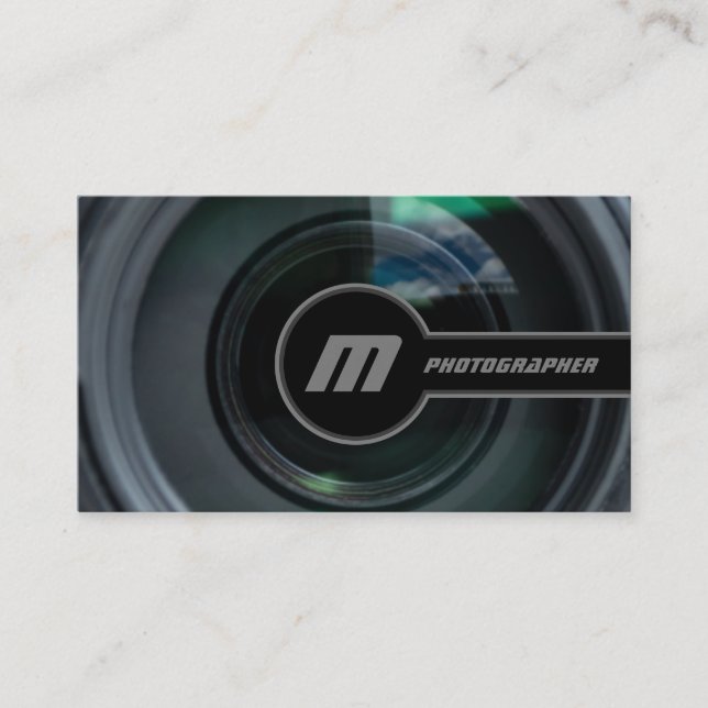 DSLR-Kameraobjektive für Fotografen, Videographen Visitenkarte (Vorderseite)