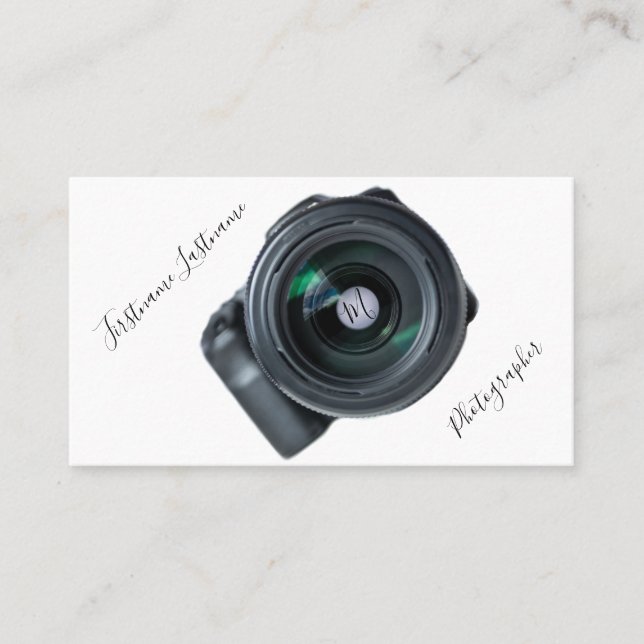 DSLR-Kameraobjektive für Fotografen, Videographen Visitenkarte (Vorderseite)