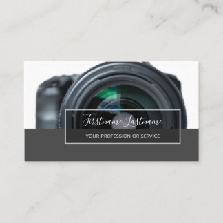 DSLR-Kameraobjektive für Fotografen, Videographen Visitenkarte