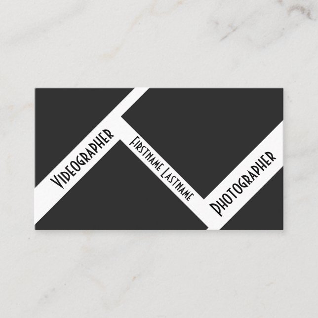 DSLR-Kameraobjektive für Fotografen, Videographen Visitenkarte (Vorderseite)