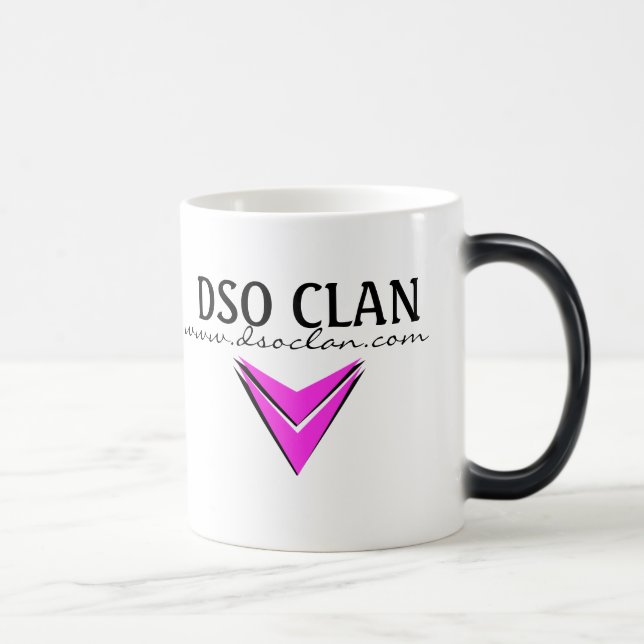 DSO Clan-Logo-Tasse - färben Sie änderndes Rosa Verwandlungstasse (Rechts)