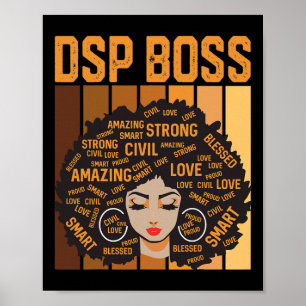 Dsp Boss Mächtiger Schwarzer Monat Schwarzer Stolz Poster