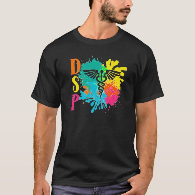 DSP Caduceus Direct Support Beruflich T-Shirt (Vorderseite)