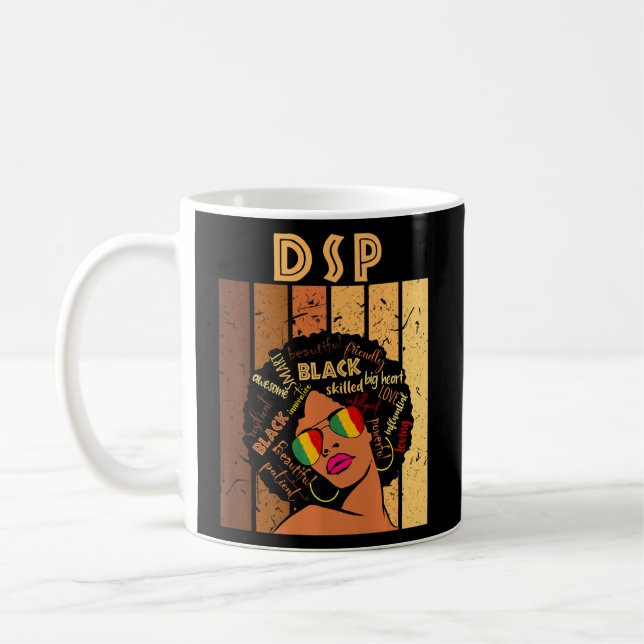 DSP Direkte Unterstützung Mitarbeiter von Afro Afr Kaffeetasse (Links)
