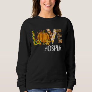 Dsp Liebe Fall Pumpkin Leopard Halloween Herbst Sweatshirt