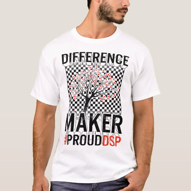 DSP Shirt, Differenzialmaker Hashtag Proud DSP T-Shirt (Vorderseite)