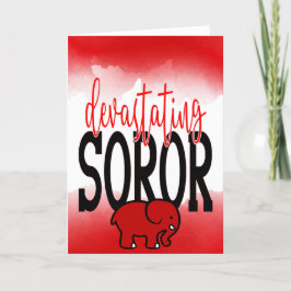 DST Inspirierte verheerende Soror-Kriminalität und Dankeskarte