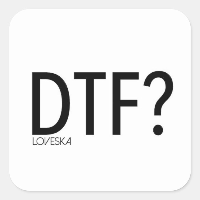 DTF-Aufkleber Quadratischer Aufkleber (Vorderseite)