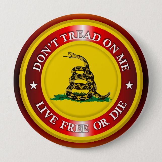 DTOM - Live Free oder Die 2 (Kupfer) Button (Vorderseite)