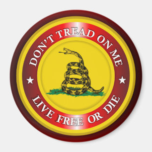 DTOM - Live Free oder Die 2 (rot) Magnet