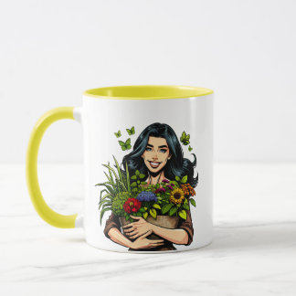 Du baust Mädchen an! Pflanze Puff | Funny Housepla Tasse