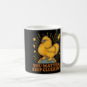 Du Behalte Cluckin Funny Chicken Pun Kaffeetasse