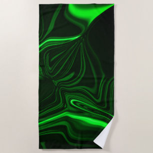 Du biegst and folds Green nickeled on dark Strandtuch