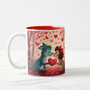 Du bist absolut perfekt für mich zweifarbige tasse