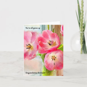 Du bist alle erwachsen, Girl Abschluss Card Karte