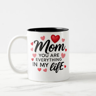 du bist alles mama zweifarbige tasse