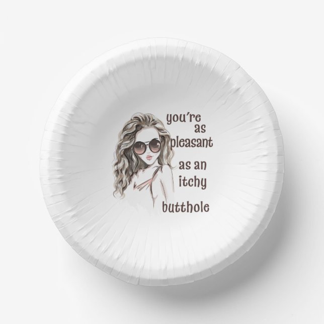 Du bist angenehm pappteller (Vorderseite)