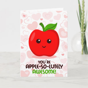 Du bist apfel-olut toll, Valentinstag  Karte