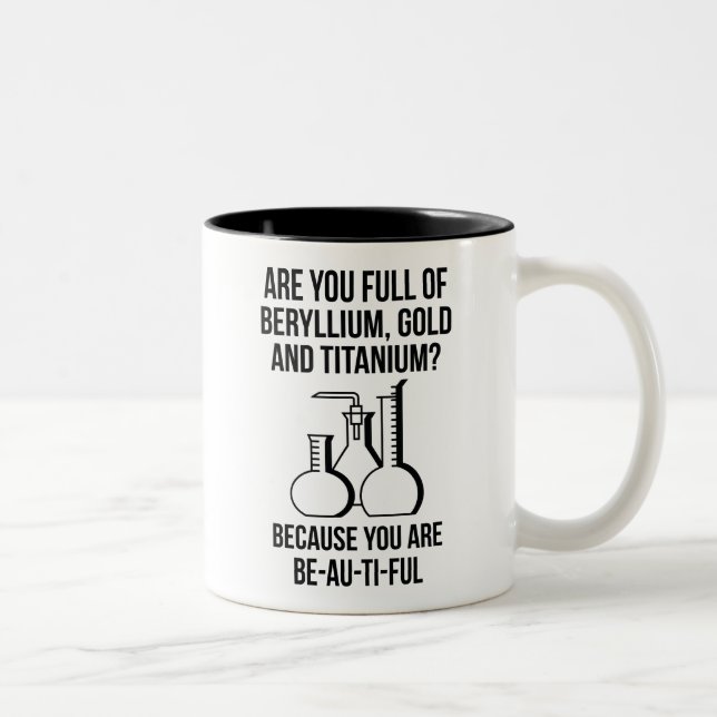 Du bist Au-Ti-Ful Zweifarbige Tasse (Rechts)