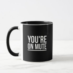 Du bist auf stumm weiß tasse