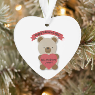 Du bist Beary Sweet Valentine's Day Bär Ornament