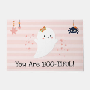 Du bist Bootiful Kawaii Geist Rosa Halloween Fußmatte