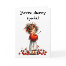 Du bist Cherry Special Blank Card