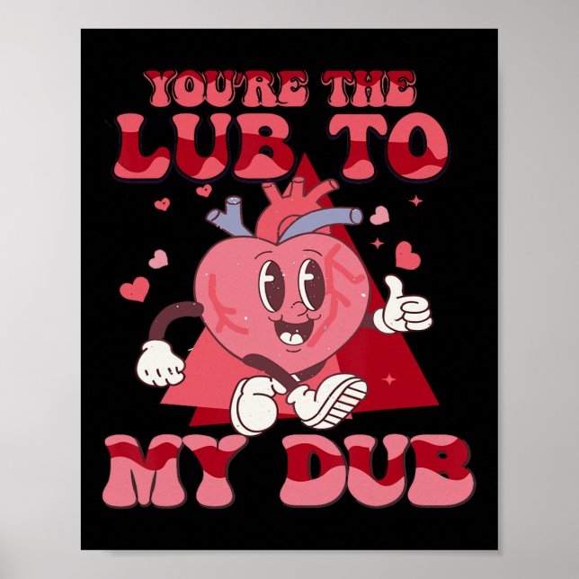 Du bist das Glück meines Dub Cvicu Nurse Valentine Poster (Vorne)