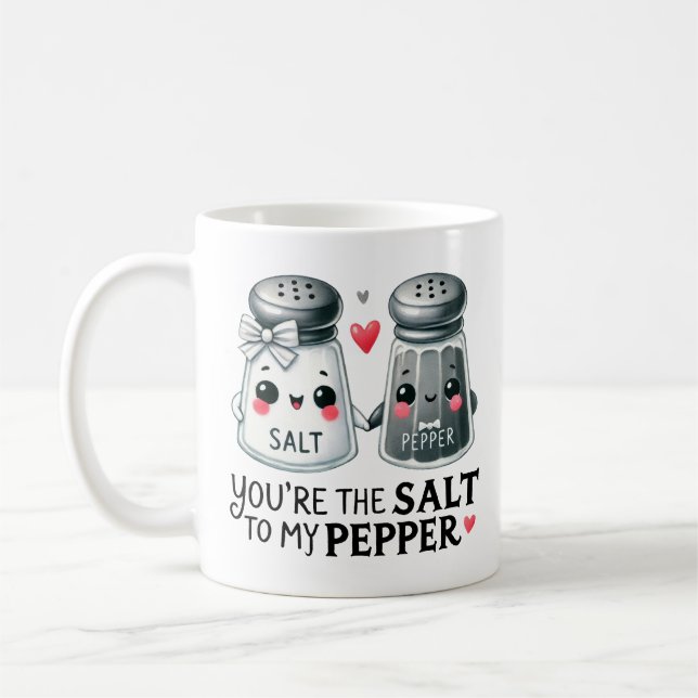 Du bist das Salz für mein Pepper - Kaffeetasse (Links)