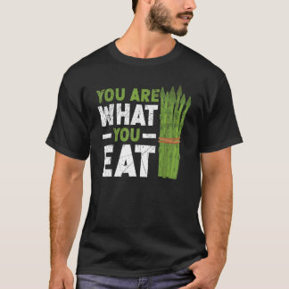 Du bist das, was du isst Spargel Gemüse Vegetaria T-Shirt