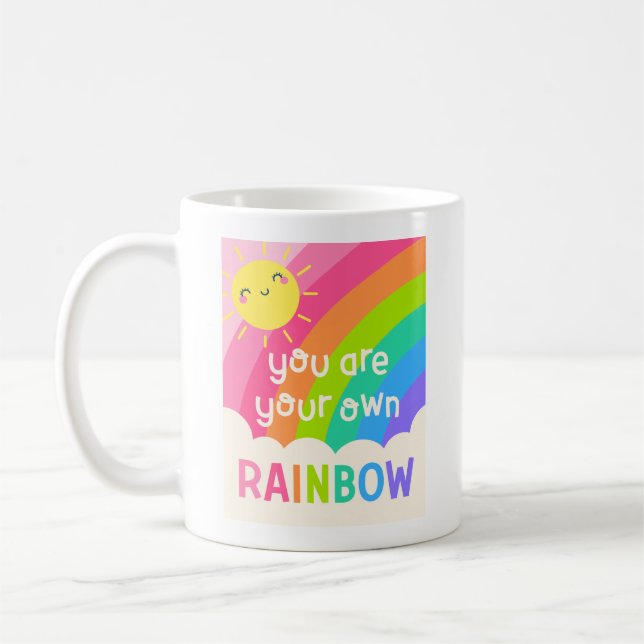Du bist dein eigener Regenbogen Kaffeetasse (Links)