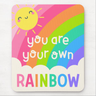 Du bist dein eigener Regenbogen Mousepad