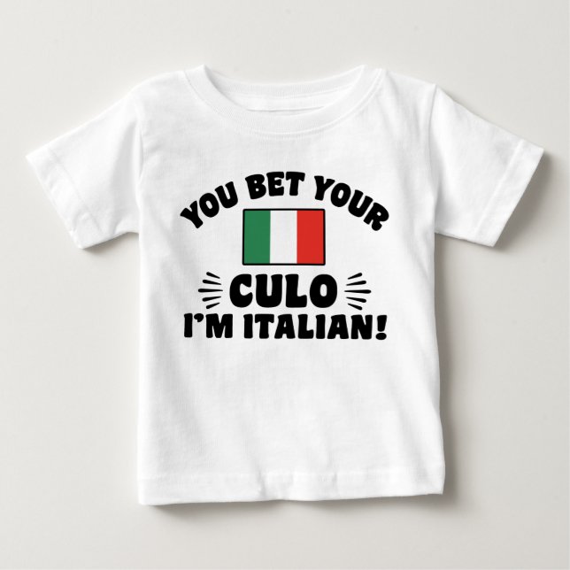 Du bist dein Kulo, ich bin Italiener Baby T-shirt (Vorderseite)