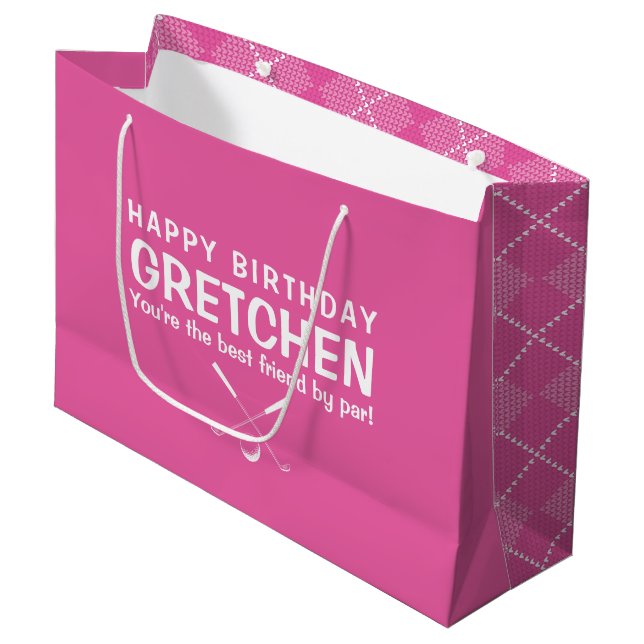 Du bist der beste Freund von Par Geschenktasche Große Geschenktüte (Vorderseite Schrägansicht)