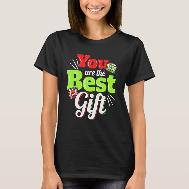 Du bist der beste Git für ein frohes Weihnachtsfes T-Shirt (Vorderseite)